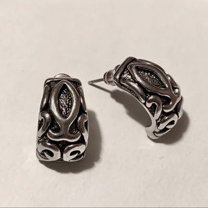 Silver cuff earrings